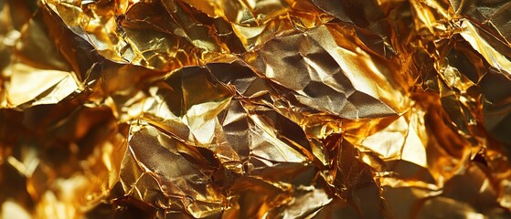 Metallic golden and bronze paper texture with gradient effect, resembling metal foil or wall paint, Golden background. Gold texture. Beautiful luxury gold background. Shiny golden texture