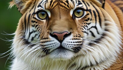 Fototapeta premium fluffy tiger portrait, illustration