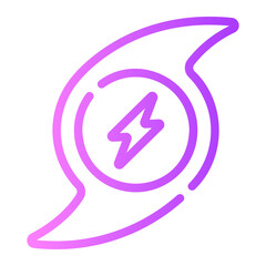 storm Line Gradient Icon