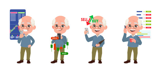 Stock market concept with people