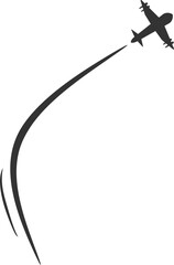 Airplane Route Dotted Line