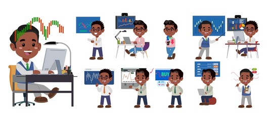 Stock market concept with people