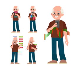 Stock market concept with people