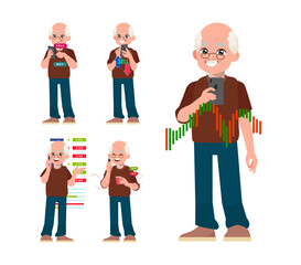 Stock market concept with people