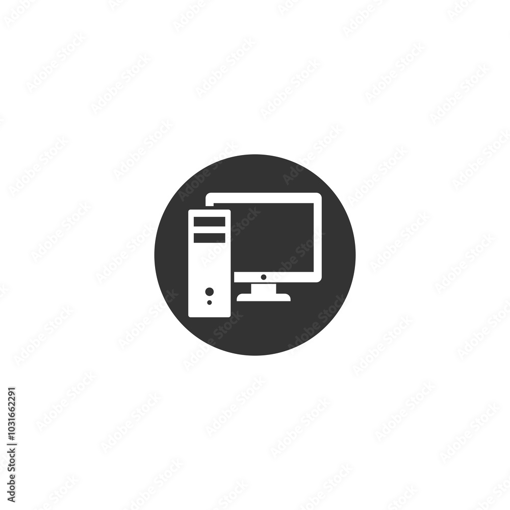 Poster computer icon isolated on transparent background