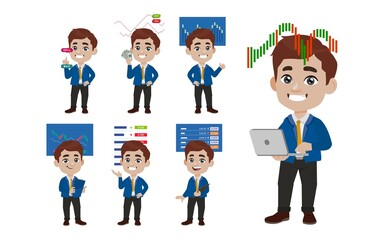 Stock market concept with people