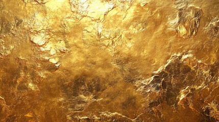 Metallic golden and bronze paper texture with gradient effect, resembling metal foil or wall paint, Golden background. Gold texture. Beautiful luxury gold background. Shiny golden texture