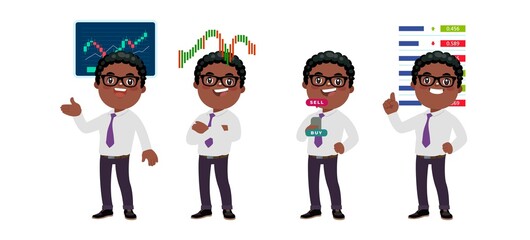 Stock market concept with people