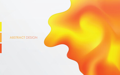 gradients orange and yellow with white background