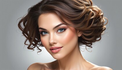 Enchantment in Bloom: A Stylish and Elegant Portrait of Beauty