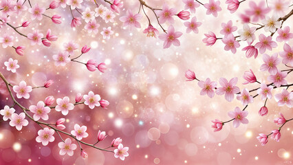 Fototapeta premium pink cherry blossom in spring