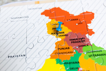 Political map of India