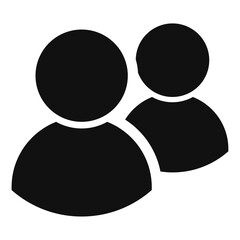 Illustration of business people on white