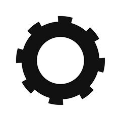 illustration of Setting gear icon set isolated on white