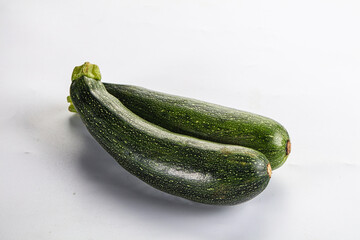Raw young small green zucchini