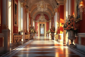 Elegant Grand Hallway