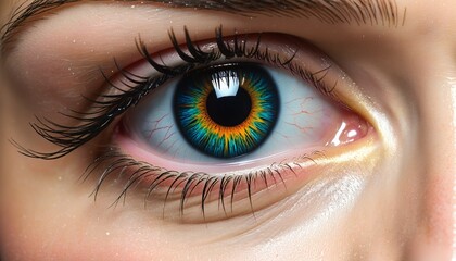 Fototapeta premium human eye, close up