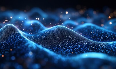 Naklejka premium Voice recognition technology for authentication, with sound waves representing the unique voice pattern of an individual, Generative AI