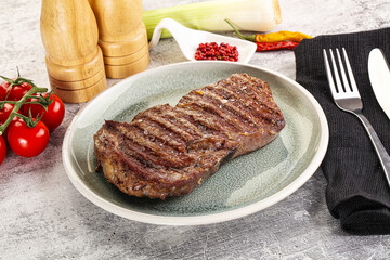 Rib eye steak grilled beef
