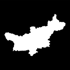 Salavan province map, administrative division of Lao Peoples Democratic Republic. Vector illustration.