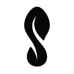 Initial S with Shape Shoe Toe Abstract Logo Design