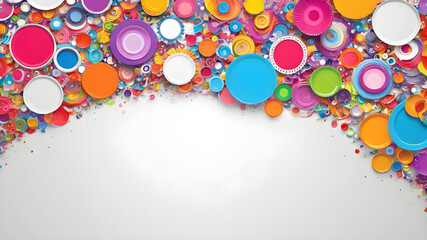 Obraz premium Colorful template design for greeting card. Invitation card template suitable for wedding, greeting, banner, cover. invitation card template design.