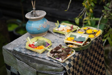 Hindu offerings in Bali called 