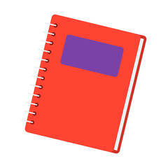 Realistic books illustration , Text books library isolated icon on a white
