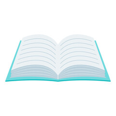 Realistic books illustration , Text books library isolated icon on white
