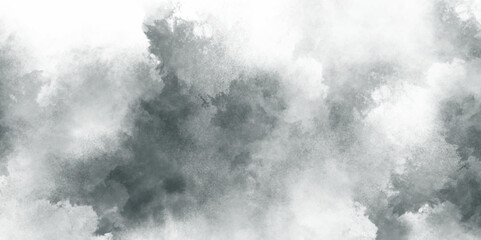 Abstract Monochrome smeared gray aquarelle painted paper textured canvas for design.  abstract natural bright sky background with dark effect. . Gray aquarelle painted realistic fog or mist smoky text