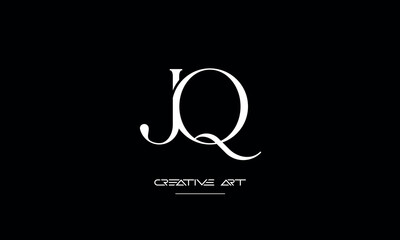 Obraz premium JQ, QJ, J, Q abstract letters logo monogram
