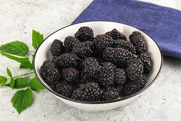 Natural organic sweet ripe blackberry