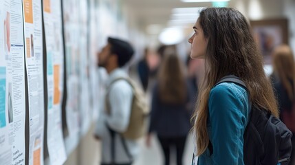 A career fair showcasing a variety of occupations with posters highlighting growth opportunities and industry demand