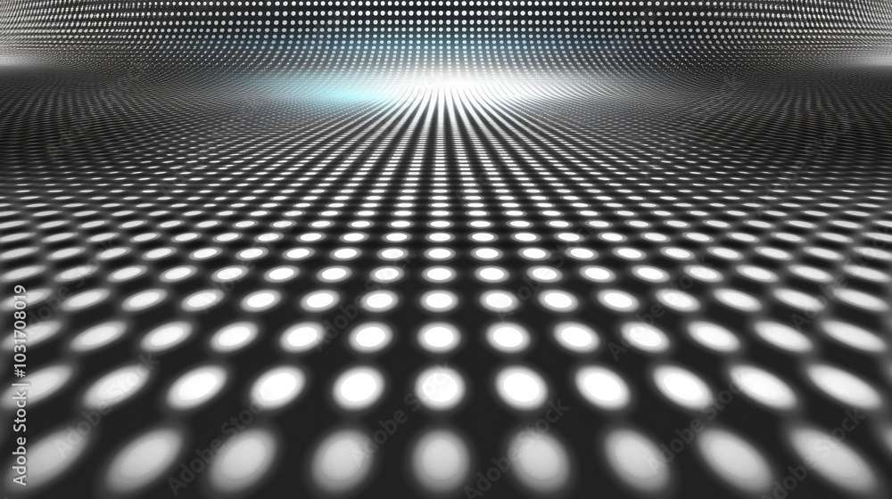 Poster abstract dotted pattern background black and white design