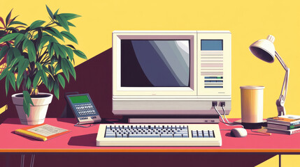 Retro Computer Enthusiast Engages in Vintage Computing