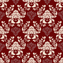 Seamless damask pattern with a classic floral design.African embroidery patterns, paisley, boho, floral ikat, ethnic floral designs, ikat sari, ikat patterns and ethnic patterns.