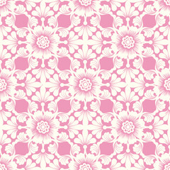 Seamless damask pattern with a classic floral design.African embroidery patterns, paisley, boho, floral ikat, ethnic floral designs, ikat sari, ikat patterns and ethnic patterns.