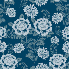 Seamless damask pattern with a classic floral design.African embroidery patterns, paisley, boho, floral ikat, ethnic floral designs, ikat sari, ikat patterns and ethnic patterns.