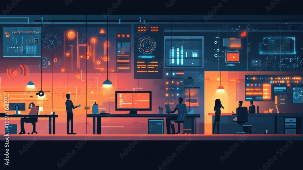 Poster iot and the future of work: examine how iot is shaping the future of work environments.