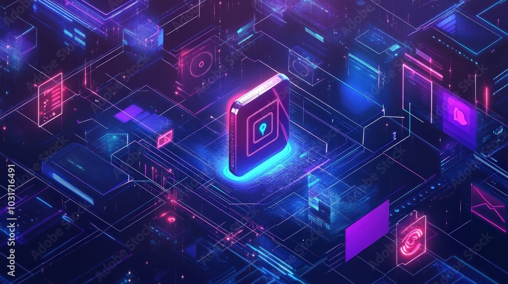 Poster iot device security: analyze the importance of security in iot devices.