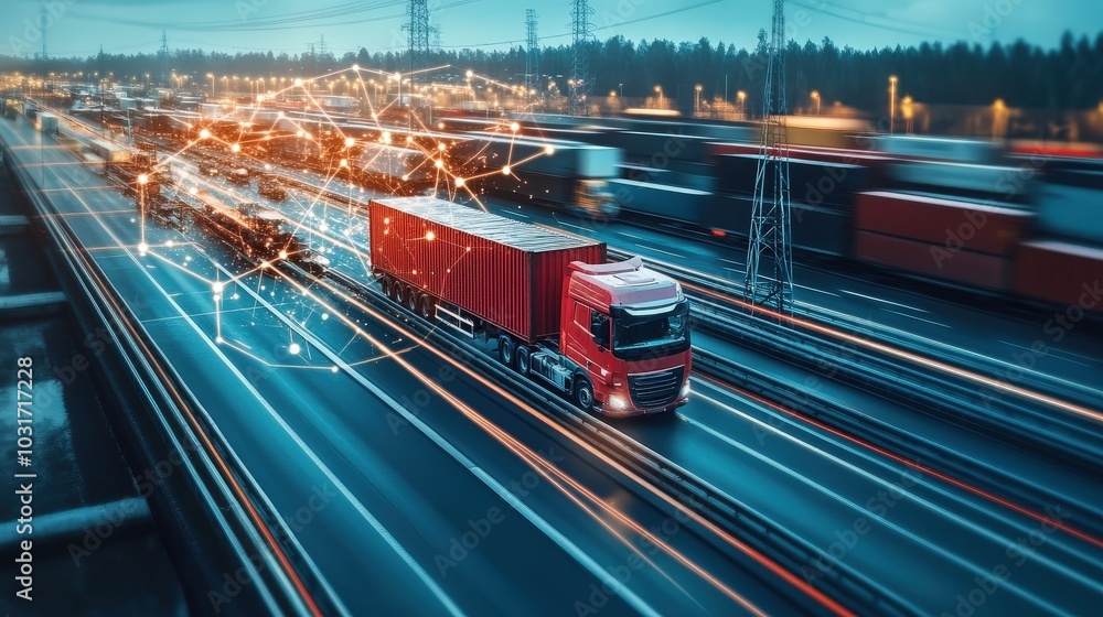 Aufkleber iot devices in transportation logistics: examine how iot devices optimize transportation logistics.