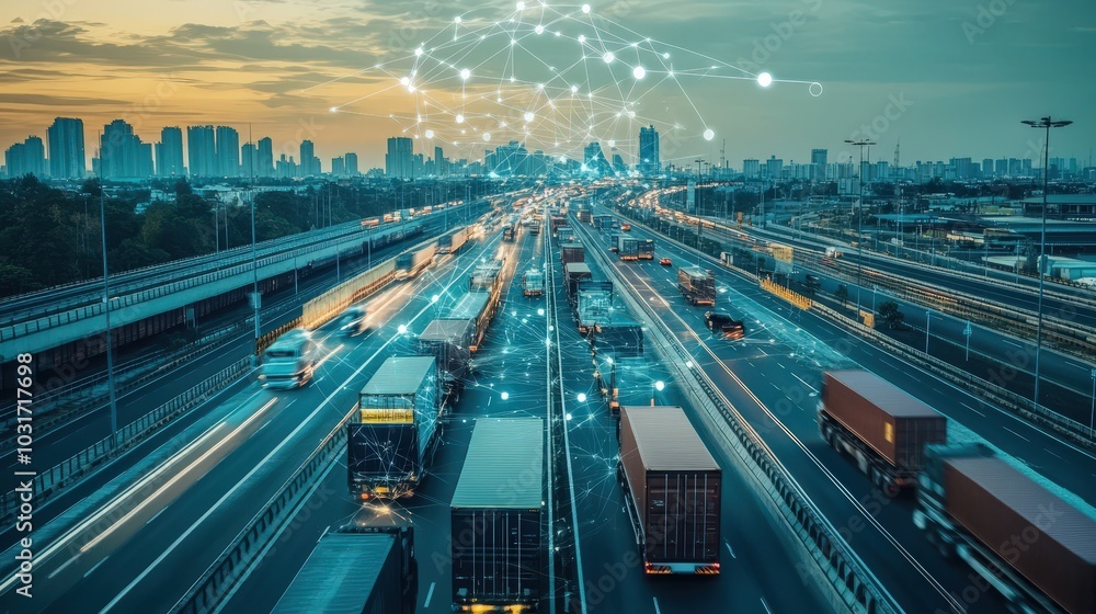 Poster iot devices in transportation logistics: examine how iot devices optimize transportation logistics.