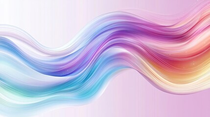 Fototapeta premium Abstract Wavy Design with Pastel Colors and Glimmering Texture