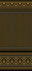 Thai pattern seamless colorful Wall with natural marble texture pattern for background.