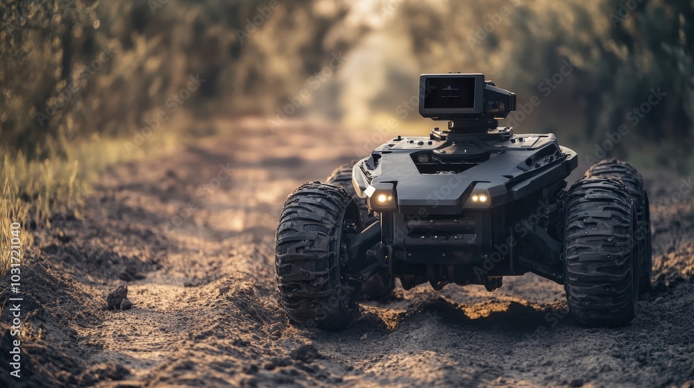 Poster military robotics: explore the use of robotics in military applications.