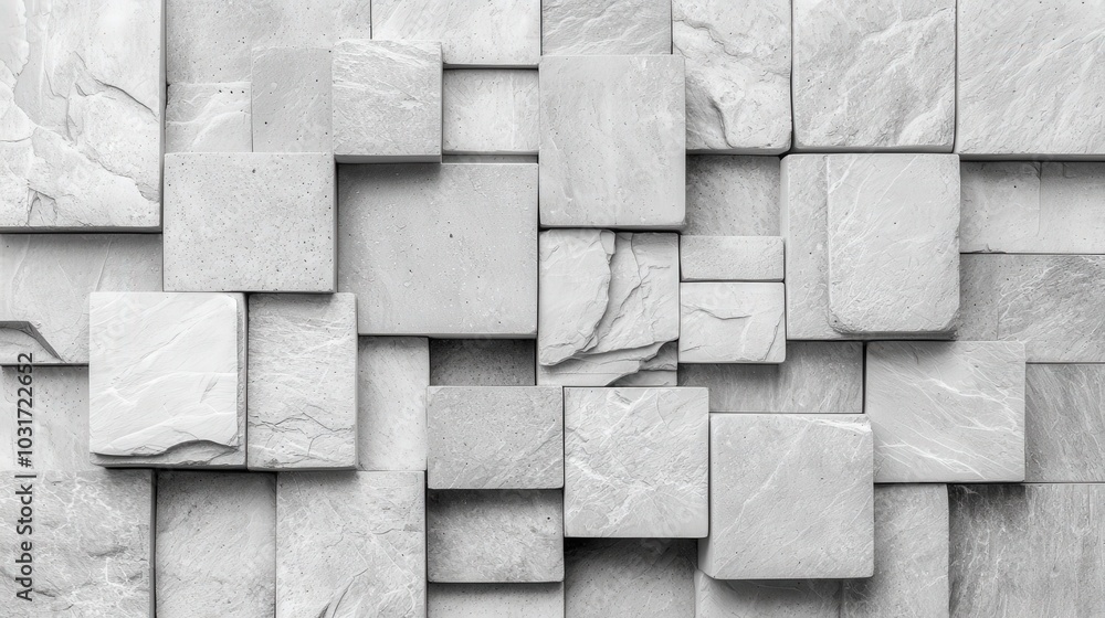 Poster modern white stone wall background texture pattern interior design architecture constr
