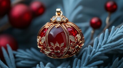 Chic Holiday Brooch with Bell Design