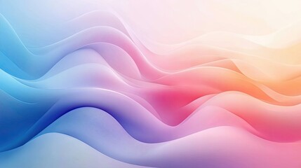Fototapeta premium Abstract Gradient Background with Soft, Wavy Lines