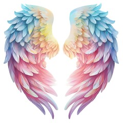 Fototapeta premium Colorful Angel Wings