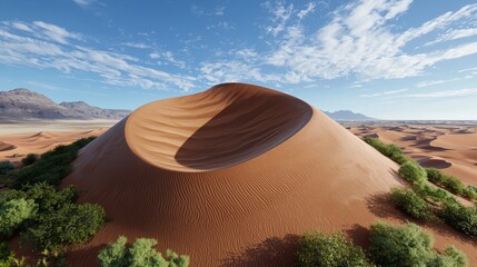 Majestic Sand Dune Landscape in Sossusvlei  Namibia